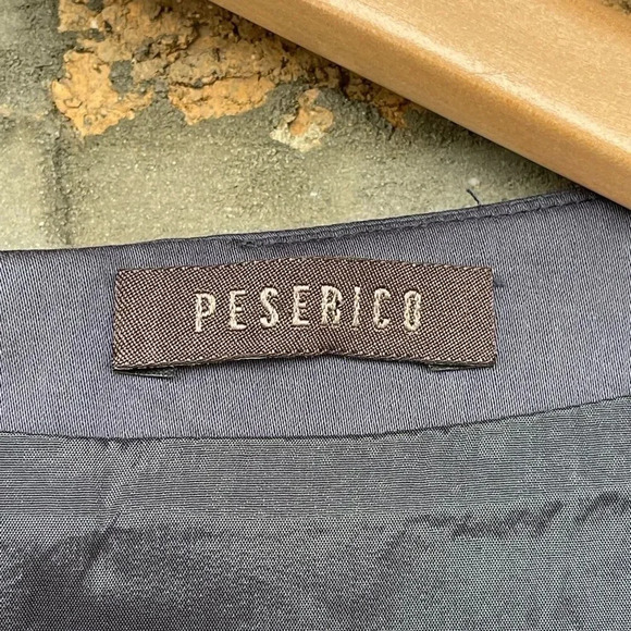 Peserico Gray Sheath Dress Size 44 IT US 8Sleeveless Italy - Picture 10 of 10